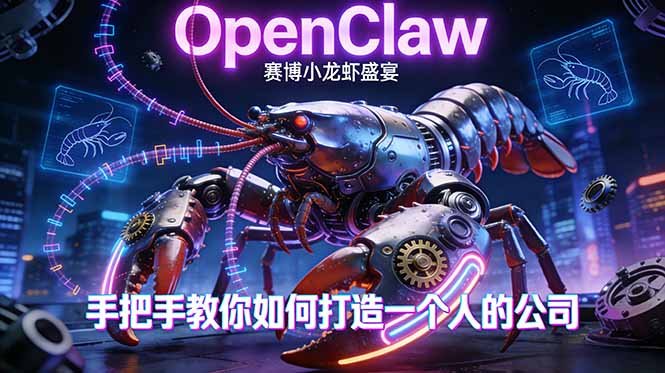 OpenClaw小龙虾:从产品到爆款的成长之路,手把手打造一个人的公司