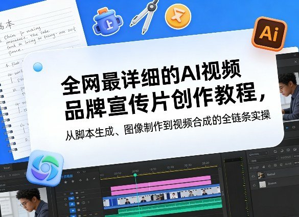 AI视频品牌宣传片创作教程:脚本生成-图像制作-视频合成全链条实操