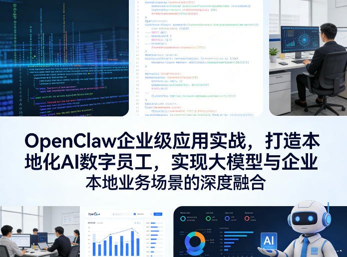 OpenClaw企业级实战:本地化AI数字员工部署,大模型与业务场景深度融合