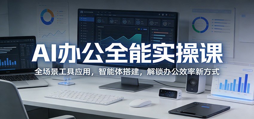 AI办公全能实操课：全场景工具应用，智能体搭建，解锁办公效率新方式